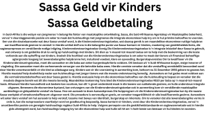 Sassa Money for Children