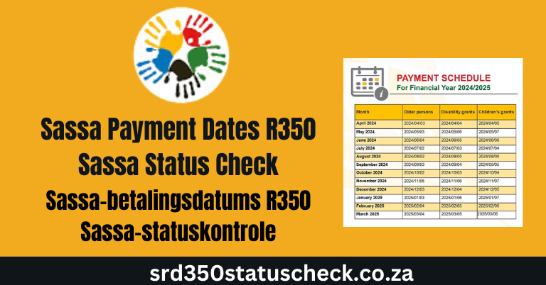 Sassa Payment Dates R350