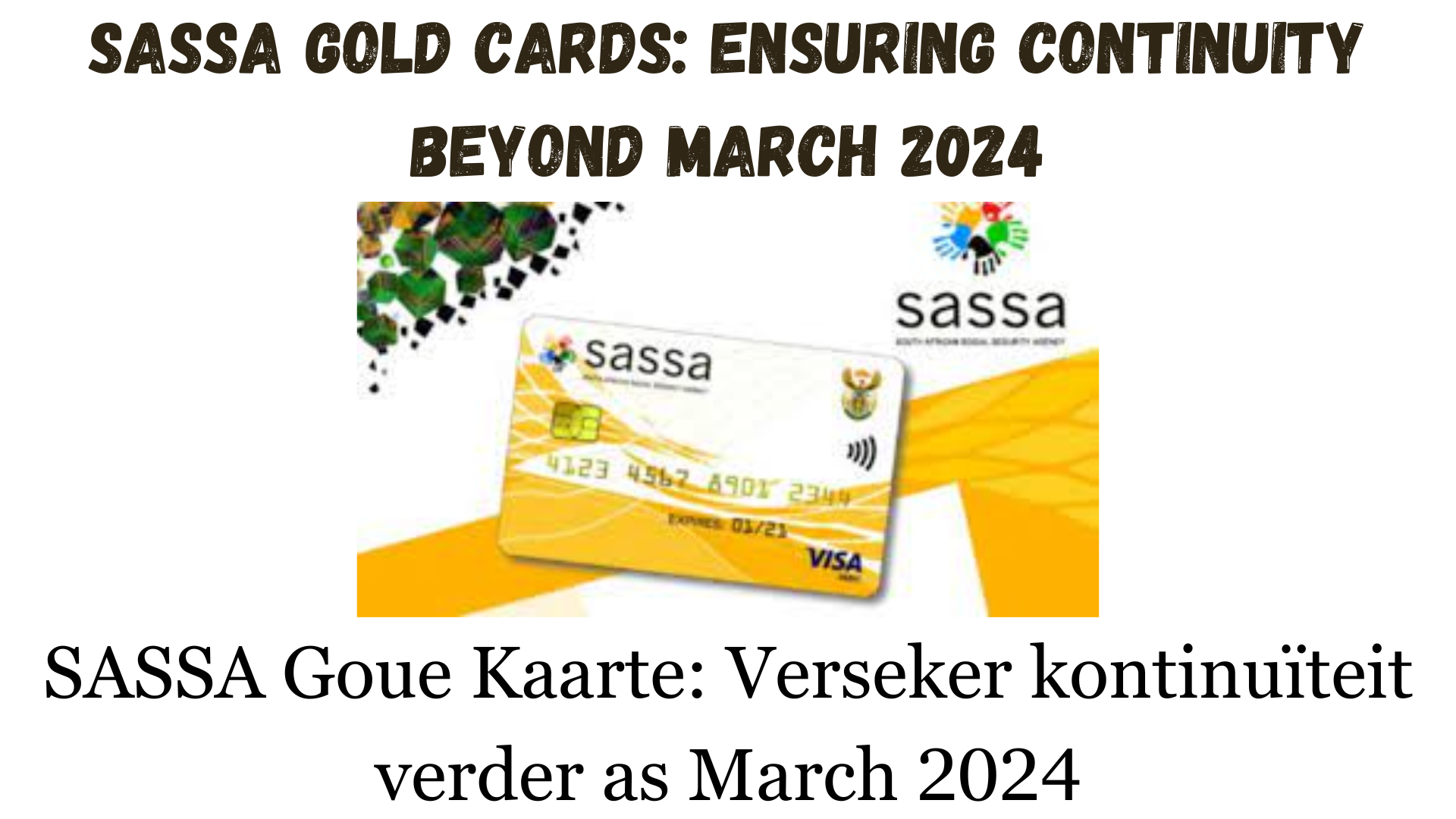 SASSA Gold Cards