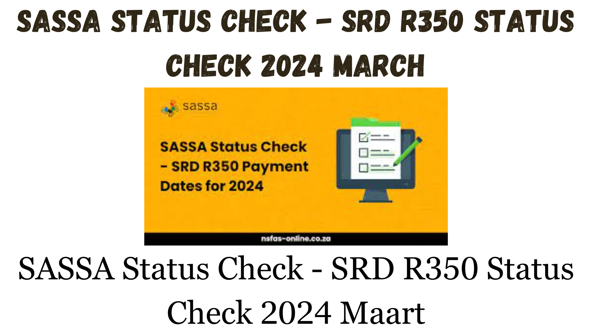 SASSA Status Check