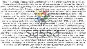 Where To Find SASSA Offices In Limpopo