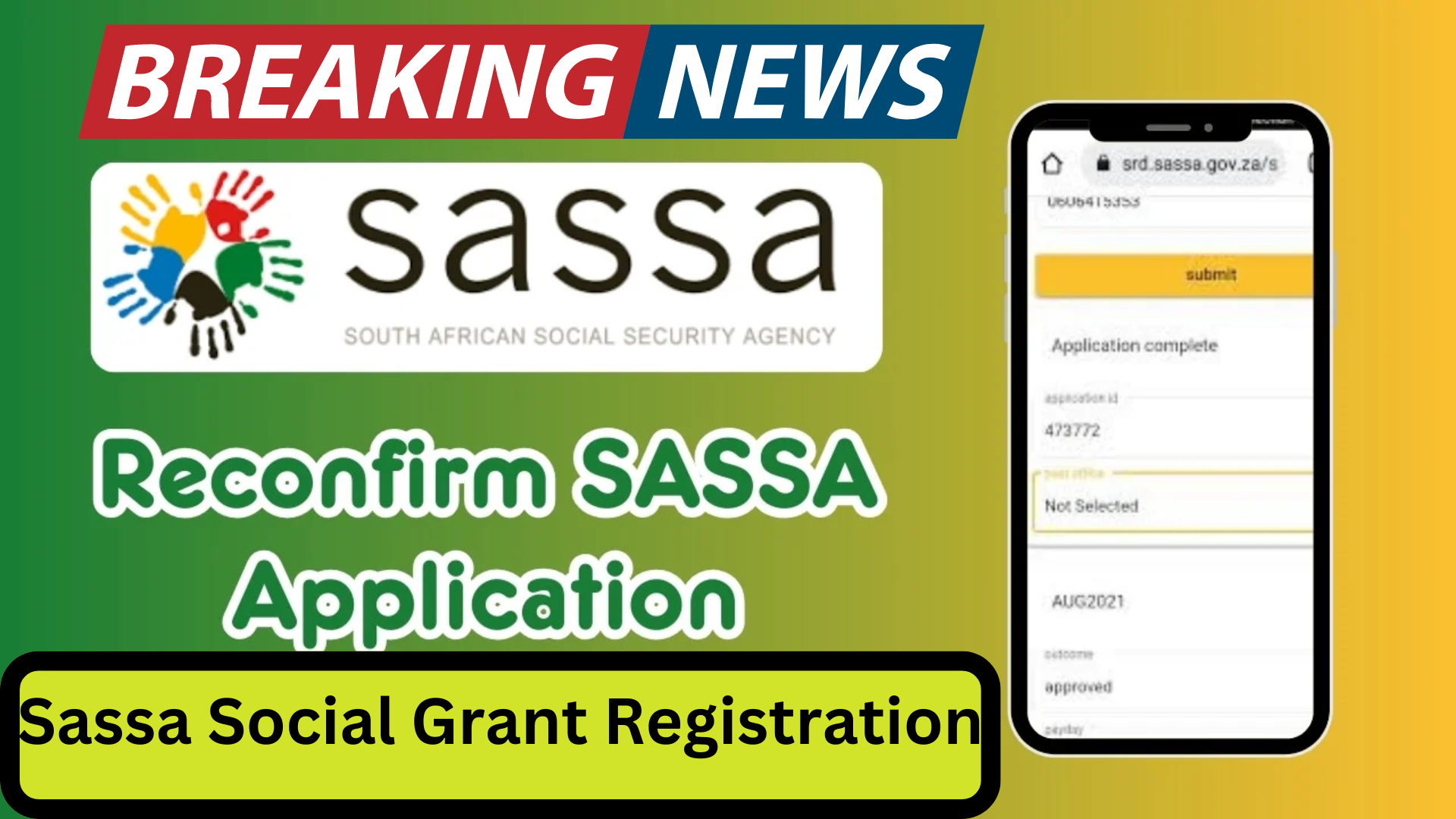 Sassa Social Grant Registration