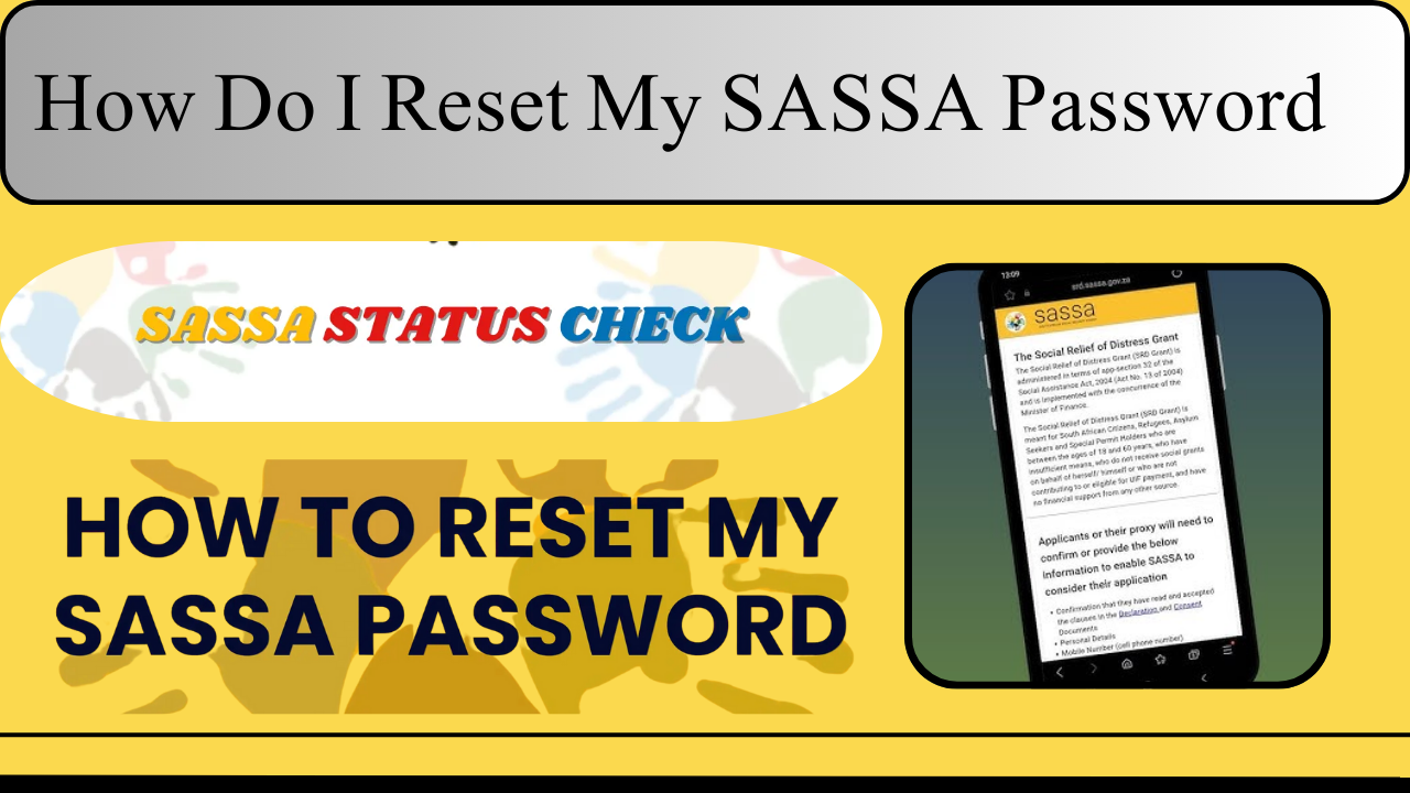 Do I Reset My SASSA Password