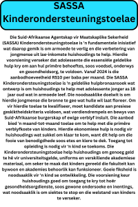 SASSA Child Support Grant