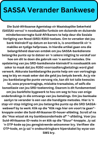 SASSA Change Banking