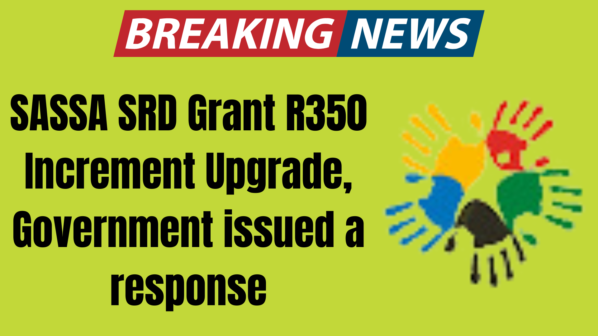 SASSA SRD Grant R350 Increment Upgrade