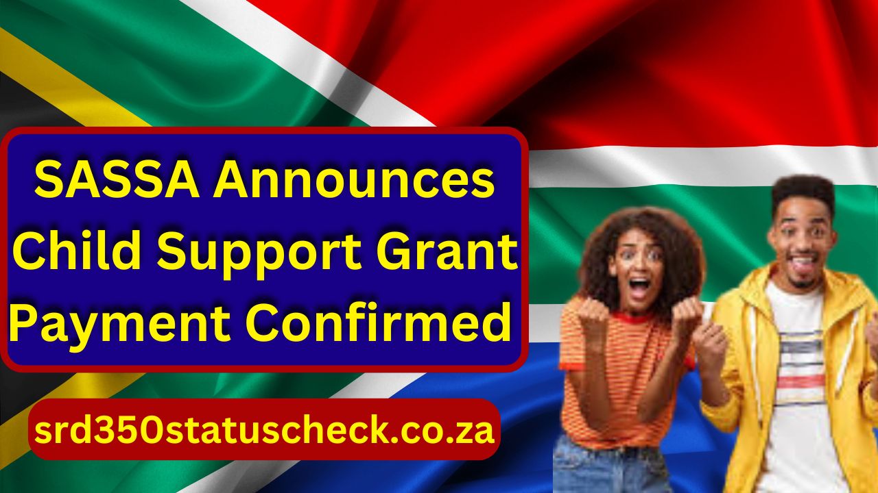 Child Support Grant Payment Confirmed